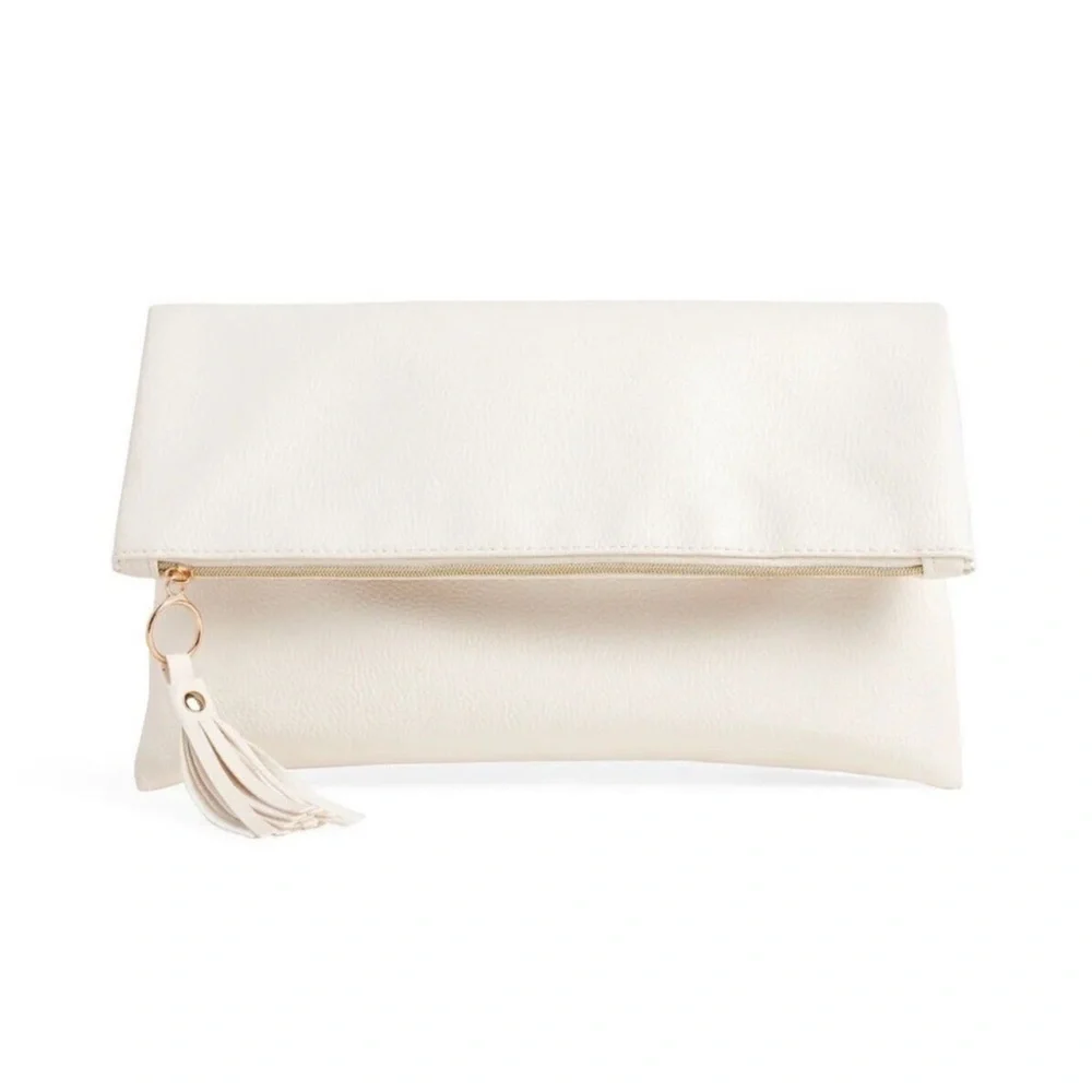 Rachel Miriam Eve Clutch Cream Ivory | Rachel Zoe Curateur | Bridal